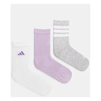 Ponožky adidas LOGO PACK 3PP 3-pack šedá barva, JD5829