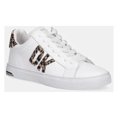 Kožené sneakers boty Dkny Abeni bílá barva, K1577471