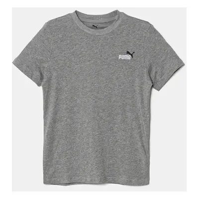 Dětské bavlněné tričko Puma ESS 2 COLOR Small No. 1 Logo Tee šedá barva, s aplikací, 685779