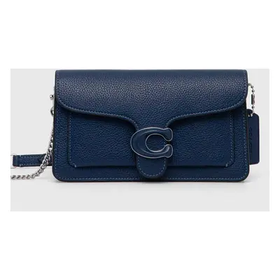 Kožená kabelka Coach Tabby Chain Clutch růžová barva