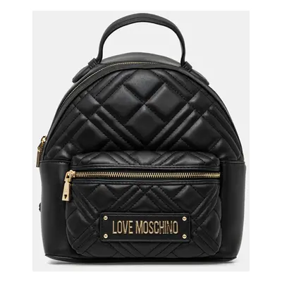 Batoh Love Moschino dámský, černá barva, malý, s aplikací, JC4148PP1