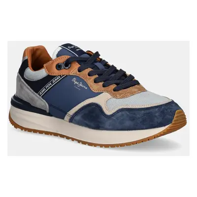 Sneakers boty Pepe Jeans BUSTER PRO COMBI M tmavomodrá barva, PMS60041