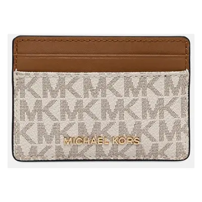 Pouzdro na karty MICHAEL Michael Kors hnědá barva, 32F1GJ6D0B