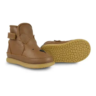 Dětské kožené zimní boty Donsje Dubu Classic Shoes Bear hnědá barva, 1500401