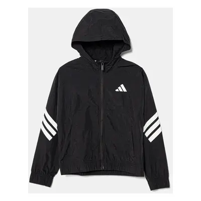 Dětská bunda adidas černá barva, JJ4791