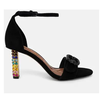 Semišové sandály Kurt Geiger London Mayfari High Sandal černá barva, 2656709209