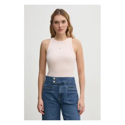 Top Calvin Klein Jeans dámský, růžová barva, J20J225302