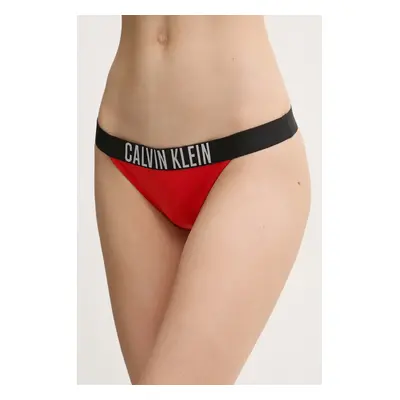 Plavkové kalhotky Calvin Klein červená barva, KW0KW02857