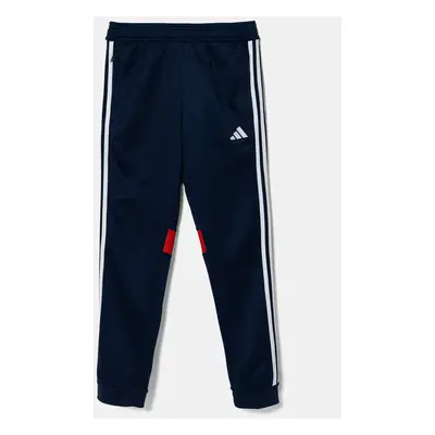 Dětské tepláky adidas Performance tmavomodrá barva, s aplikací, JD3062