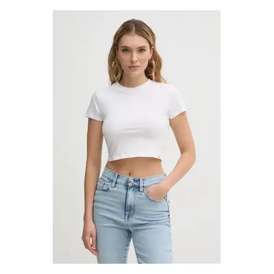 Tričko Calvin Klein Jeans bílá barva, J20J225237