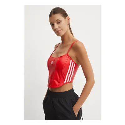 Top adidas Originals dámský, červená barva, IW8462