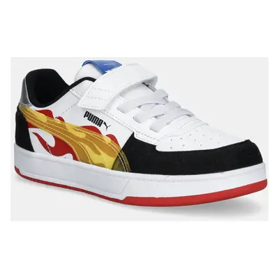 Dětské sneakers boty Puma Caven 2.0 Hot Wheels AC+ bílá barva, 401404