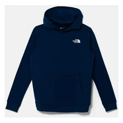 Dětská mikina The North Face TEEN SIMPLE DOME HOODIE tmavomodrá barva, s kapucí, hladká, NF0A8AX