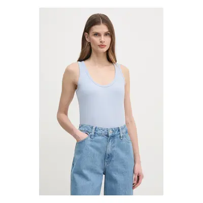 Top Calvin Klein dámský, modrá barva, K20K208246