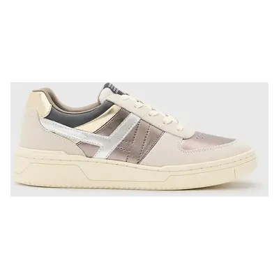 Kožené sneakers boty AllSaints Vix Suede Sneaker bílá barva, W125FB