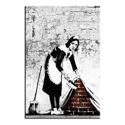 Reprodukce Banksy, Cleaner, 60 x 90 cm