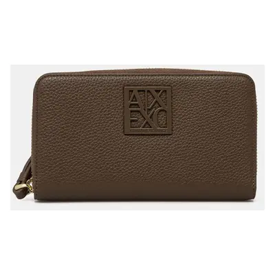 Peněženka Armani Exchange hnědá barva, XW000361 AF11902