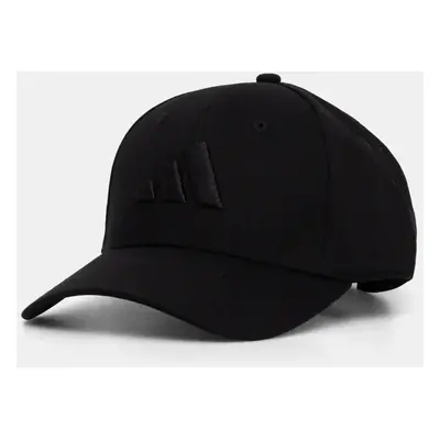 Kšiltovka adidas BBALL CAP TONAL černá barva, s aplikací, JE5657