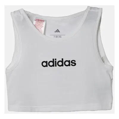 Bavlněný top adidas bílá barva, JC9734