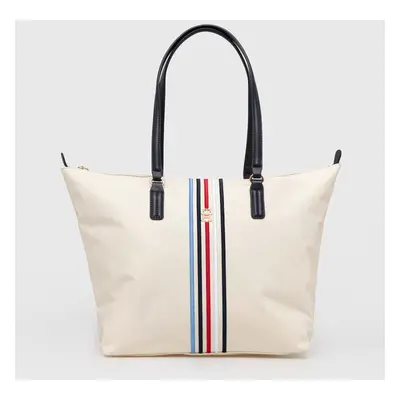 Kabelka Tommy Hilfiger béžová barva, AW0AW15981