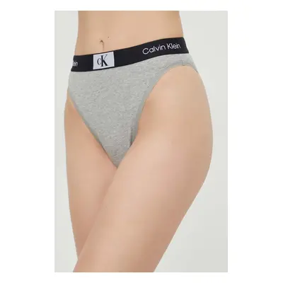 Kalhotky Calvin Klein Underwear šedá barva, 000QF7223E