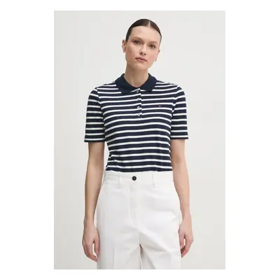 Polo tričko Tommy Hilfiger tmavomodrá barva, WW0WW43224