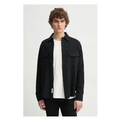 Košile Rag & Bone pánská, modrá barva, regular, s klasickým límcem, MED24F0004ZDBL