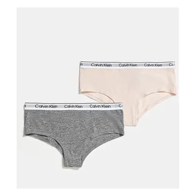 Dětské kalhotky Calvin Klein Underwear 2-pack šedá barva, G80G800727