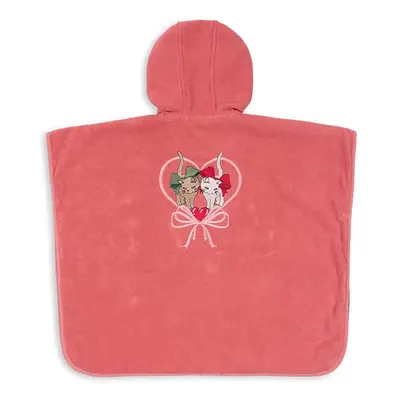 Dětský bavlněný župan Konges Sløjd TERRY PONCHO EMBROIDERY GOTS KS102809