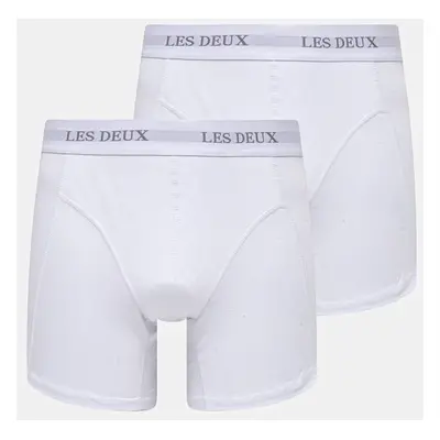 Boxerky Les Deux 2-pack pánské, bílá barva, LDM960006