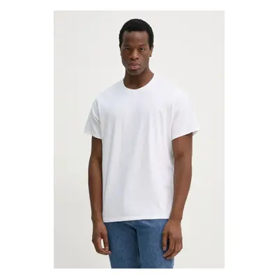 Bavlněné tričko Levi's THE ESSENTIAL TEE bílá barva, A3328