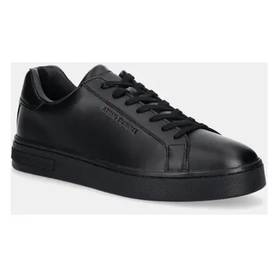 Kožené sneakers boty Armani Exchange černá barva, XM000141 AF11912 UC001