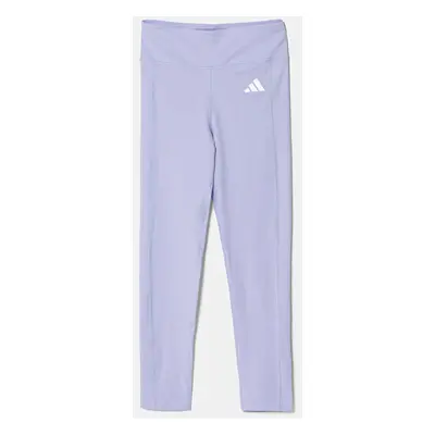 Dětské legíny adidas modrá barva, s potiskem, JJ0987