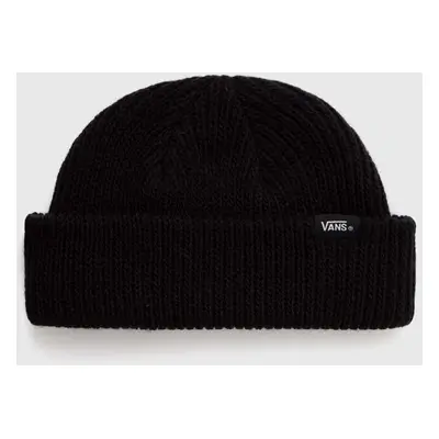 Dětská čepice Vans Core Basic Beanie černá barva, z husté pleteniny, VN000J5UBLK1