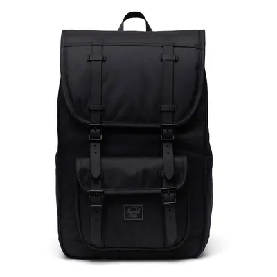 Batoh Herschel 11391-05881-O Little America Mid Backpack černá barva, velký, hladký