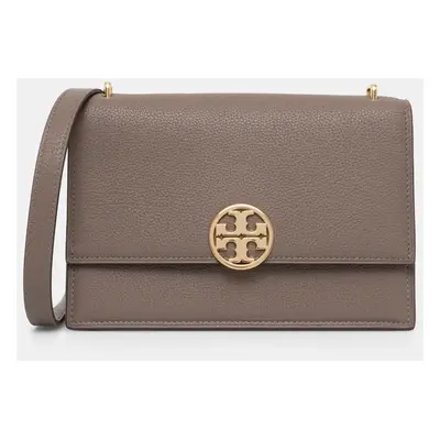 Kožená kabelka Tory Burch Miller hnědá barva, 154675