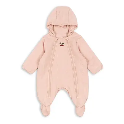 Kojenecký overal Konges Sløjd MINNA PADDED ONESIE růžová barva, KS102753