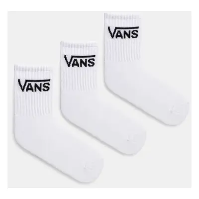 Dětské ponožky Vans CLASSIC CREW 3-pack bílá barva, VN000GNKWHT1