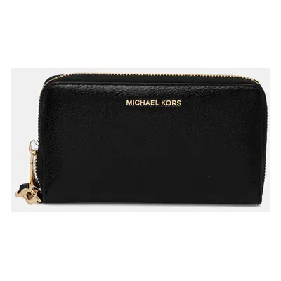 Kožená peněženka MICHAEL Michael Kors černá barva, 32F6GM9E3L