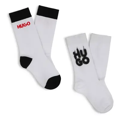 Dětské ponožky HUGO 2-pack bílá barva, G00324