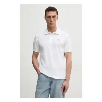 Polo tričko Lacoste bílá barva, s aplikací, PH9851