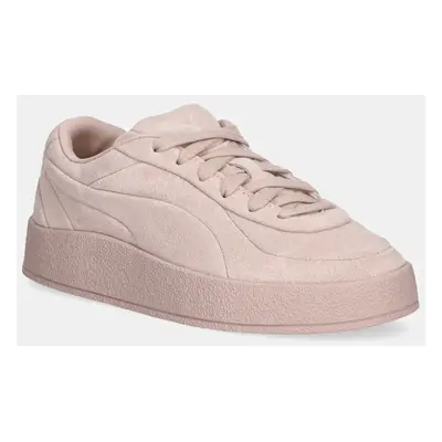 Semišové sneakers boty Puma CA Luxe Elevated oranžová barva, 401356