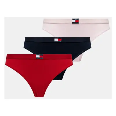 Kalhotky Tommy Hilfiger 3-pack červená barva, UW0UW05985