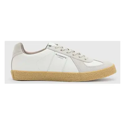 Kožené sneakers boty AllSaints Jaimee Sneaker bílá barva, W069FB