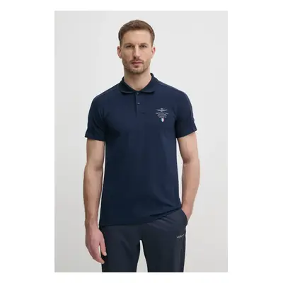 Polo tričko Aeronautica Militare tmavomodrá barva, s aplikací, PO1845J674