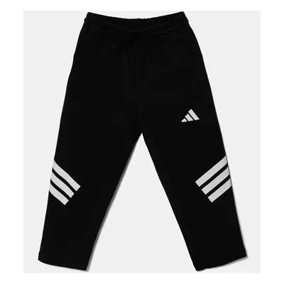 Dětské tepláky adidas černá barva, s potiskem, JJ4808