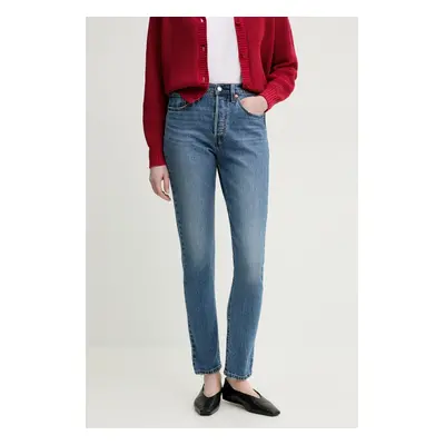 Džíny Levi's 501 SKINNY dámské, modrá barva, 29502