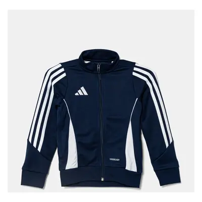 Dětská mikina adidas Performance tmavomodrá barva, s aplikací, IR7501