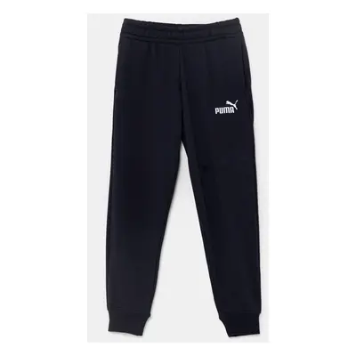 Dětské tepláky Puma ESS No. 1 Logo Sweatpants TR tmavomodrá barva, s aplikací, 684914