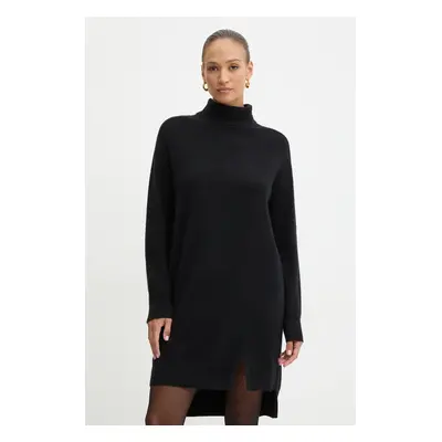 Vlněné šaty Pinko černá barva, mini, oversize, 103983 A22C